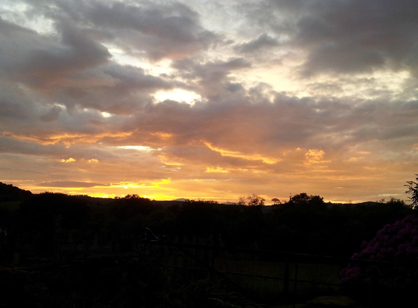 Sunset over the fells